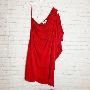 BADGLEY MISCHKA Belle One Shoulder Cocktail Dress